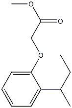 methyl 2-[2-(butan-2-yl)phenoxy]acetate Structure