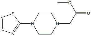 methyl 2-[4-(1,3-thiazol-2-yl)piperazin-1-yl]acetate,,结构式