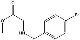 methyl 2-{[(4-bromophenyl)methyl]amino}acetate 结构式