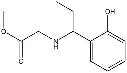 methyl 2-{[1-(2-hydroxyphenyl)propyl]amino}acetate Struktur