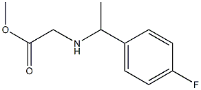 methyl 2-{[1-(4-fluorophenyl)ethyl]amino}acetate Struktur