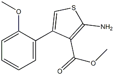 methyl 2-amino-4-(2-methoxyphenyl)thiophene-3-carboxylate,,结构式