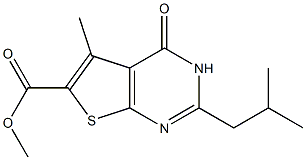  methyl 2-isobutyl-5-methyl-4-oxo-3,4-dihydrothieno[2,3-d]pyrimidine-6-carboxylate