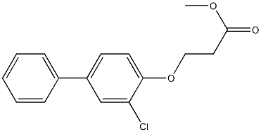 methyl 3-(2-chloro-4-phenylphenoxy)propanoate Structure