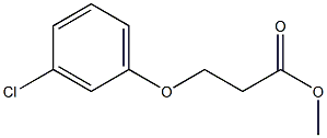 methyl 3-(3-chlorophenoxy)propanoate 化学構造式