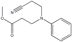 methyl 3-[(2-cyanoethyl)(phenyl)amino]propanoate 结构式