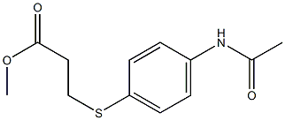  methyl 3-[(4-acetamidophenyl)sulfanyl]propanoate