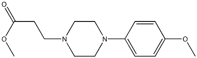 methyl 3-[4-(4-methoxyphenyl)piperazin-1-yl]propanoate Struktur