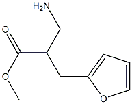 methyl 3-amino-2-(furan-2-ylmethyl)propanoate Struktur