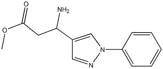  methyl 3-amino-3-(1-phenyl-1H-pyrazol-4-yl)propanoate