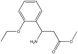 methyl 3-amino-3-(2-ethoxyphenyl)propanoate,,结构式