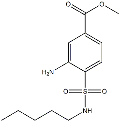 methyl 3-amino-4-(pentylsulfamoyl)benzoate Structure