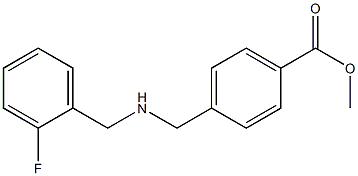 methyl 4-({[(2-fluorophenyl)methyl]amino}methyl)benzoate Structure