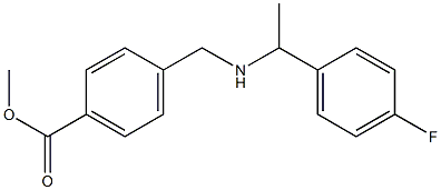 methyl 4-({[1-(4-fluorophenyl)ethyl]amino}methyl)benzoate Structure