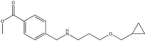 methyl 4-({[3-(cyclopropylmethoxy)propyl]amino}methyl)benzoate Structure