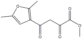 methyl 4-(2,5-dimethylfuran-3-yl)-2,4-dioxobutanoate Structure