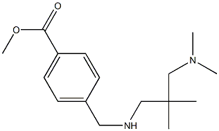 methyl 4-[({2-[(dimethylamino)methyl]-2-methylpropyl}amino)methyl]benzoate Struktur
