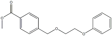 methyl 4-[(2-phenoxyethoxy)methyl]benzoate 结构式