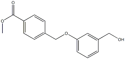 methyl 4-[3-(hydroxymethyl)phenoxymethyl]benzoate,,结构式