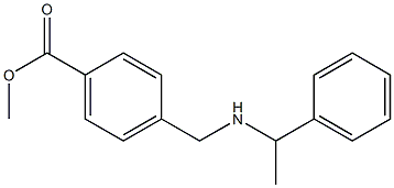 methyl 4-{[(1-phenylethyl)amino]methyl}benzoate,,结构式