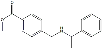 methyl 4-{[(1-phenylethyl)amino]methyl}benzoate Structure