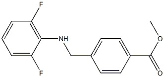 methyl 4-{[(2,6-difluorophenyl)amino]methyl}benzoate,,结构式