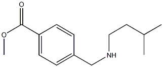 methyl 4-{[(3-methylbutyl)amino]methyl}benzoate Struktur