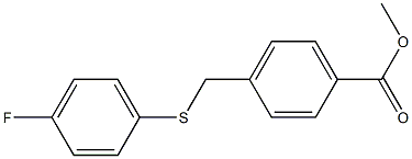 methyl 4-{[(4-fluorophenyl)sulfanyl]methyl}benzoate Structure