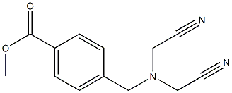 methyl 4-{[bis(cyanomethyl)amino]methyl}benzoate Struktur