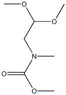 methyl N-(2,2-dimethoxyethyl)-N-methylcarbamate Struktur