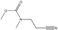 methyl N-(2-cyanoethyl)-N-methylcarbamate Structure