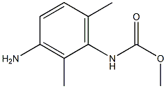 methyl N-(3-amino-2,6-dimethylphenyl)carbamate Struktur