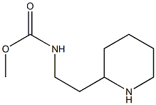 methyl N-[2-(piperidin-2-yl)ethyl]carbamate,,结构式
