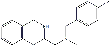 methyl[(4-methylphenyl)methyl](1,2,3,4-tetrahydroisoquinolin-3-ylmethyl)amine Struktur