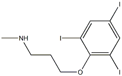 methyl[3-(2,4,6-triiodophenoxy)propyl]amine,,结构式