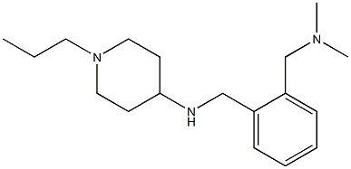 N-({2-[(dimethylamino)methyl]phenyl}methyl)-1-propylpiperidin-4-amine Struktur