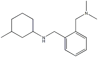 N-({2-[(dimethylamino)methyl]phenyl}methyl)-3-methylcyclohexan-1-amine Struktur