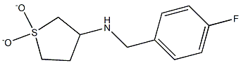 N-(1,1-dioxidotetrahydrothien-3-yl)-N-(4-fluorobenzyl)amine Struktur