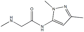 N-(1,3-dimethyl-1H-pyrazol-5-yl)-2-(methylamino)acetamide Structure