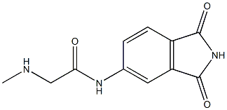 N-(1,3-dioxo-2,3-dihydro-1H-isoindol-5-yl)-2-(methylamino)acetamide Struktur