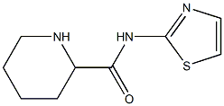 N-(1,3-thiazol-2-yl)piperidine-2-carboxamide Struktur