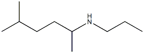 N-(1,4-dimethylpentyl)-N-propylamine 化学構造式