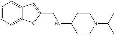 N-(1-benzofuran-2-ylmethyl)-1-(propan-2-yl)piperidin-4-amine,,结构式