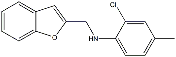 N-(1-benzofuran-2-ylmethyl)-2-chloro-4-methylaniline Structure