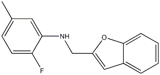 N-(1-benzofuran-2-ylmethyl)-2-fluoro-5-methylaniline Struktur