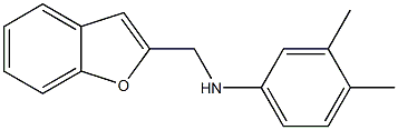 N-(1-benzofuran-2-ylmethyl)-3,4-dimethylaniline Struktur