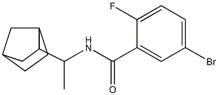N-(1-bicyclo[2.2.1]hept-2-ylethyl)-5-bromo-2-fluorobenzamide Struktur