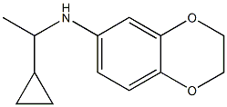 N-(1-cyclopropylethyl)-2,3-dihydro-1,4-benzodioxin-6-amine Structure