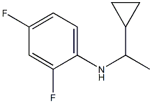 N-(1-cyclopropylethyl)-2,4-difluoroaniline Struktur