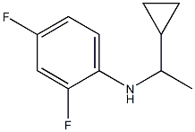 N-(1-cyclopropylethyl)-2,4-difluoroaniline,,结构式